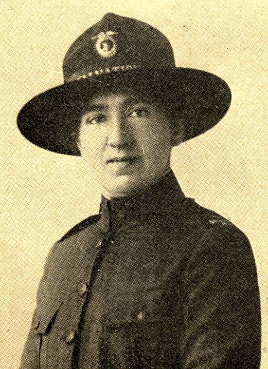 Mildred Bates Smith, a Boston University Pi Beta Phi alumna. She, along with her husband, joined in the Salvation Army. It was the only possible way that they could serve together overseas.